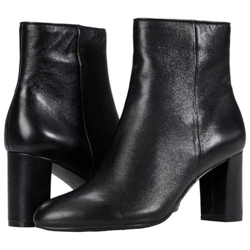 David Tate Alison Boot Women's 12 WW Black Leather Almond Toe Bootie RHS9048