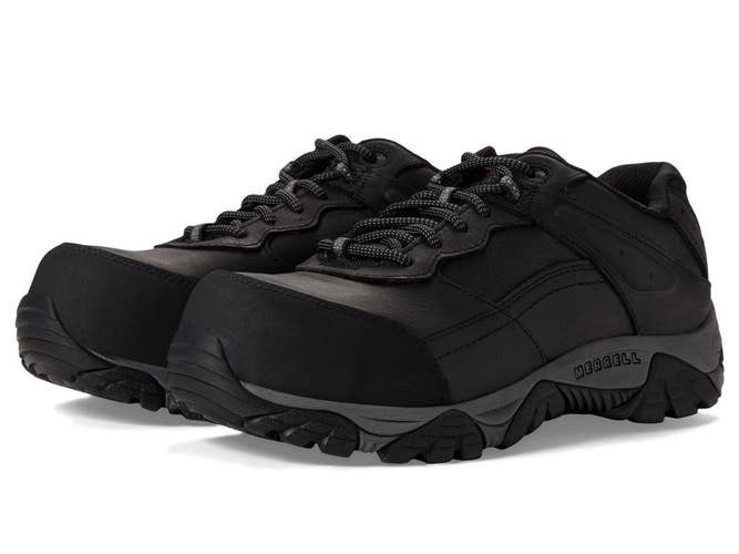 Merrell Moab Adventure Men 11 M Black Carbon Fiber Safety Toe Work Shoes LIQ1265