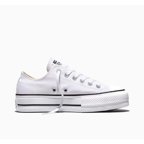 Converse Chuck Taylor All Star Lift Women 8 White Canvas Platform Shoes ZOGG2998