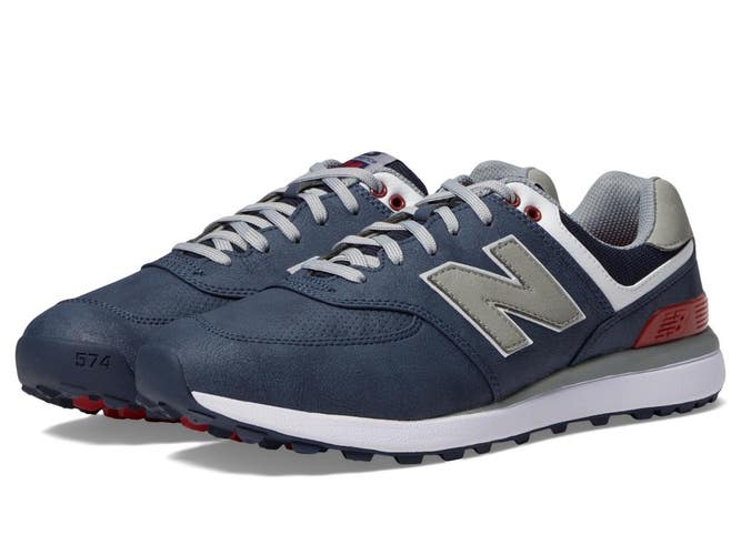 New Balance 574 Greens V2 MG574NV Sneakers Men's US 8.5 Navy Golf Shoes LIQ1081