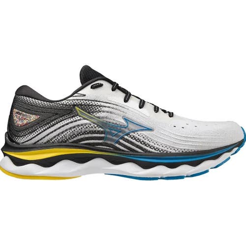Mizuno Wave Sky 6 411369-0034 Sneakers Men's 12 White Cyber Yellow Shoes RHS9075