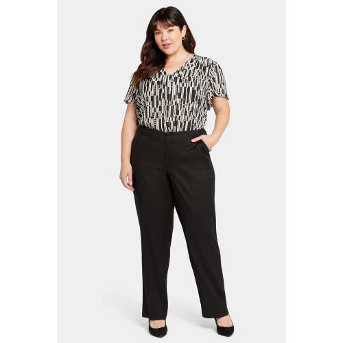 NYDJ Marilyn Dress Pants Women's Plus 24W Black Stretch Straight Leg GBO2758