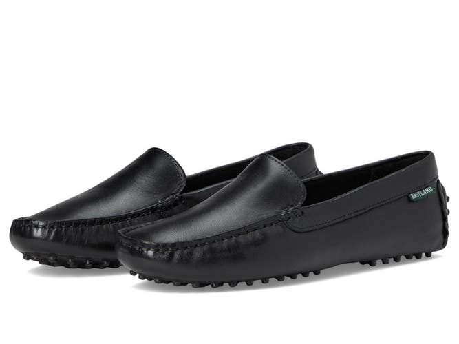 Eastland Biscayne 3286-01 Loafers Women 9.5M Black Leather Slip On Shoes RHS9031