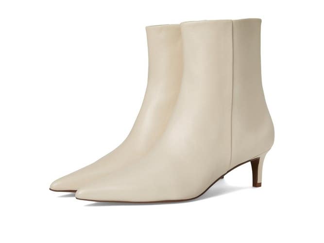 Seychelles Dinner Date Boots Women's US 9 Ivory Leather Ankle Bootie ZOGG2848