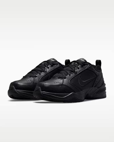 Nike Air Monarch IV 416355-001 Sneaker Mens Black Leather Workout Shoes ZOGG3008
