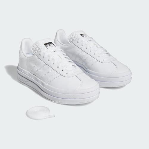 Adidas Gazelle Bold IE5130 Sneakers Women's US 9 White Lifestyle Shoes RHS9035