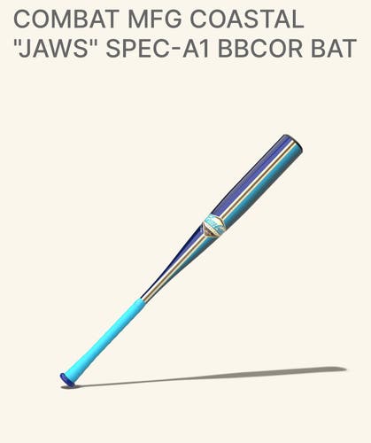 2026 Combat MFG “JAWS” Spec A1 Alloy BBCOR Certified Bat (-3) 28 oz 31" (New)