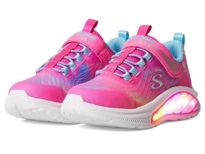 Skechers Rainbow Cruisers Rainbow Reflectin Kids 13 M Pink Casual Shoes ZOGG3029