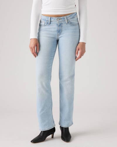 Levi's Superlow Jeans Women's 29x32 Blue Denim Stretch Low Rise Bootcut JAX1931