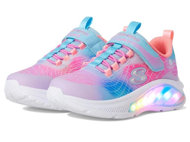 Skechers Rainbow Cruisers Rainbow Reflectin Kids 13.5 Multi Casual Shoe ZOGG3030