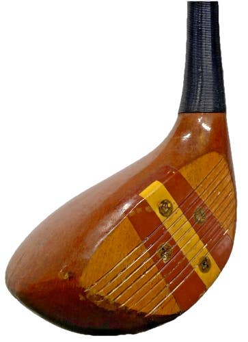 Burke Aristocrat Persimmon Driver 1-Wood Men's RH Steel 42" Victory Cord Grip HC