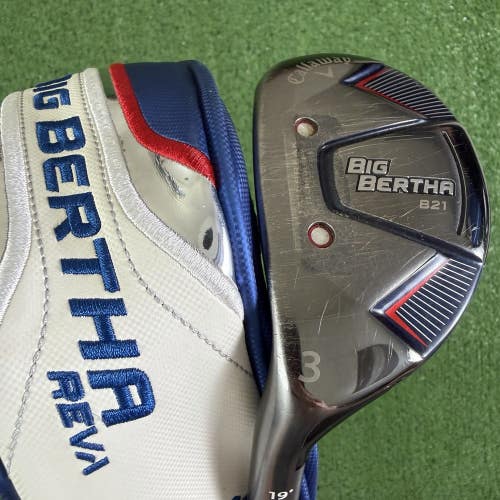 Callaway B21 Big Bertha 3 Hybrid 21 3H RCH 65 Regular Flex Left Handed 40.5