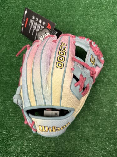 Wilson A2000 11.5" April GOTM 1786 Infield Baseball Glove - Baby Blue Pink