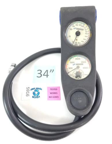 Sherwood Scuba Dive 2 or 3 Gauge Console Genesis 4500 SPG 200ft Depth      #5916