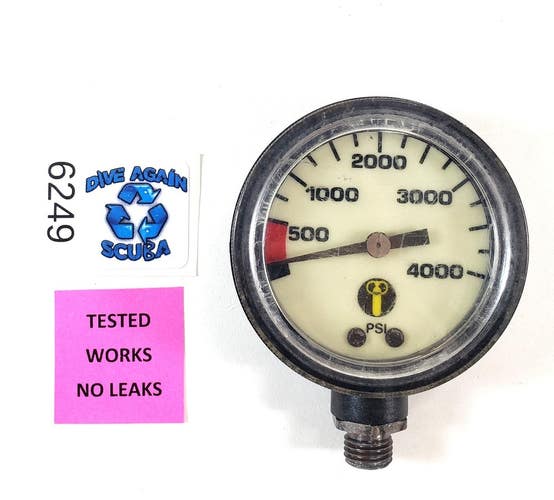 US Divers, Aqua Lung 4000 PSI SPG Submersible Scuba Pressure Gauge