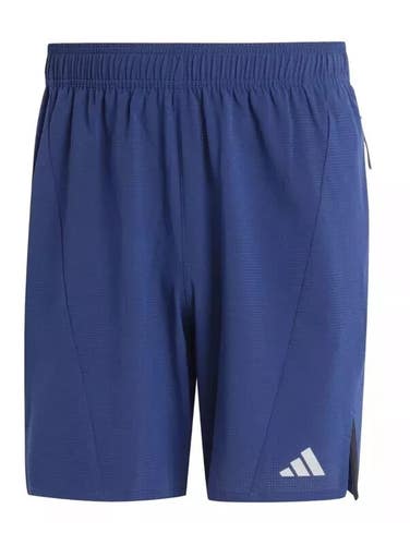 Adidas Shorts Mens Medium Navy Stretch 7" Inseam Regular Fit Performance APP1883