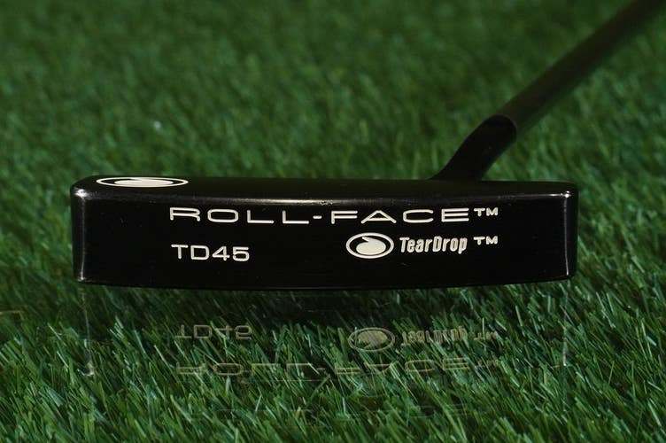 Tear Drop Roll-Face TD45 Putter Blade 34" Steel Shaft Right Handed RH ~ Nice!!