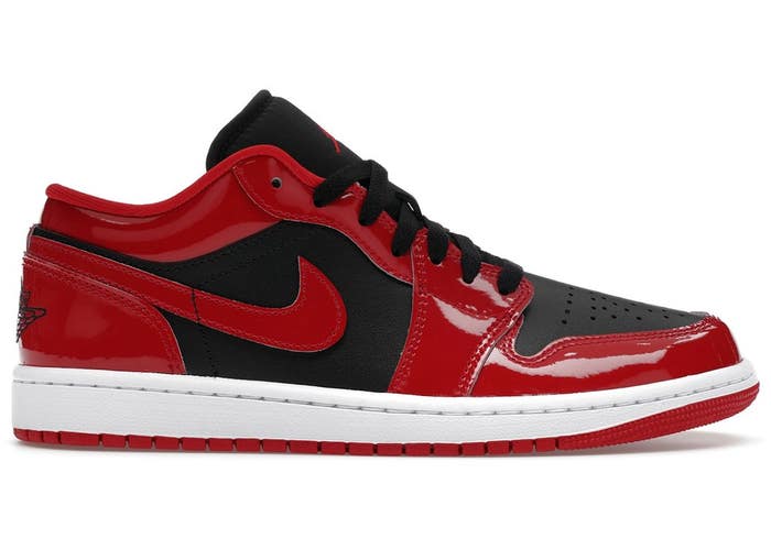 Size 11 - Jordan 1 Low SE Patent Varsity Red Black HV4089-006