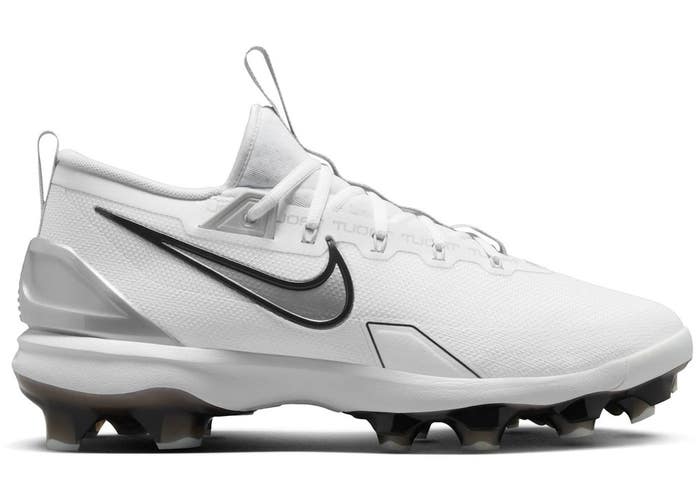 Size 13 - Nike Force Trout 9 Elite MCS White Black Pure Platinum Metallic Silver
