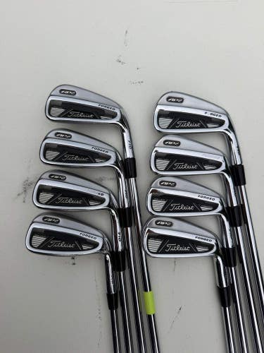 Titleist 710 AP2 Iron Set 3-PW Project X Rifle 5.5 Regular Flex +1/2" NICE