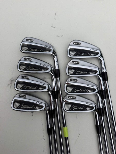 Titleist 710 AP2 Iron Set 3-PW Project X Rifle 5.5 Regular Flex +1/2" NICE