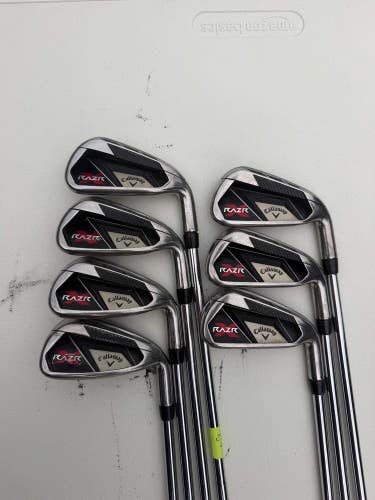 Callaway Razr X Iron Set 4-PW Uniflex Regular Flex NICE