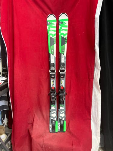 Skis: Völkl RTM 8.0 skis, 151cm all Mountain. 
Bindings: Marker FDT 10 bindings.
Binding Range: 260-