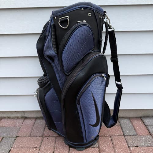 Nike Staff Cart Golf Bag 14 Way Dividers Dark Blue Black