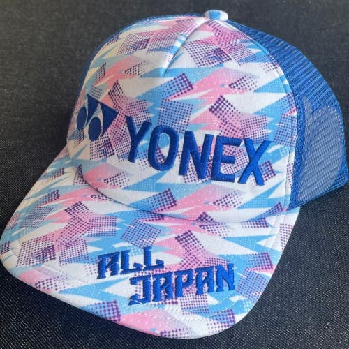 *NWT* JAPAN EXCLUSIVE UNISEX YONEX "ALL JAPAN" TRUCKER STYLE CAP #YOS25004