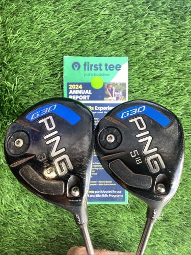 Ping G30 Fairway Woods Set 3-14.5* And 5-18* Lite  Seniors Graphite Shafts -1
