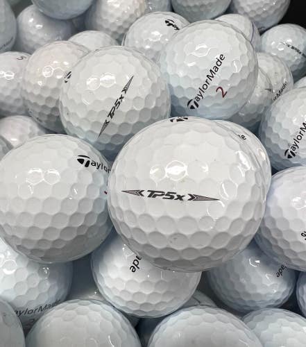 5 Dozen Near Mint White TaylorMade TP5X..... AAAA Used Golf Balls