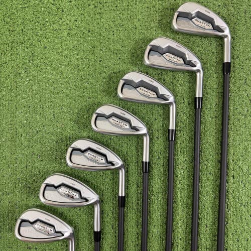 Callaway Quantum Max OS Iron Set 5-PW AW Vanquish 5 R2 Senior Flex