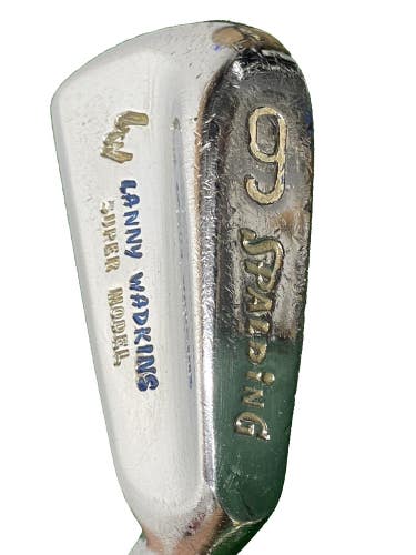 Spalding Lanny Wadkins Super Model 6 Iron Stiff Steel 36.5" RH New Midsize Grip