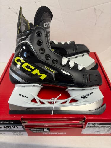 Black 2024 CCM Tacks XF 80 Hockey Skates 13.5 (New)