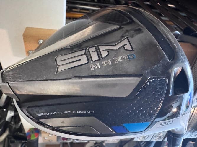 TaylorMade Sim Max D 9 Driver UST Mamiya Helium SF 4 Stiff Flex Graphite 2601