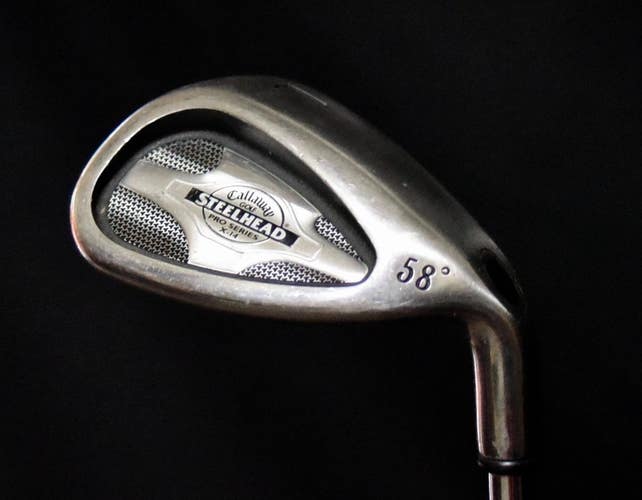 CALLAWAY STEELHEAD X-14 PRO SERIES LOB WEDGE LOFT 58, SHAFT 35IN, STIFF FLEX, RH