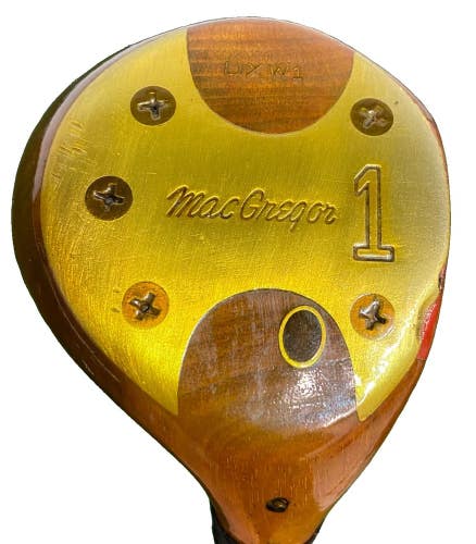 MacGregor DXW1 Persimmon Driver 1-Wood RH Tourney Firm Stiff Steel 43" HC Nice