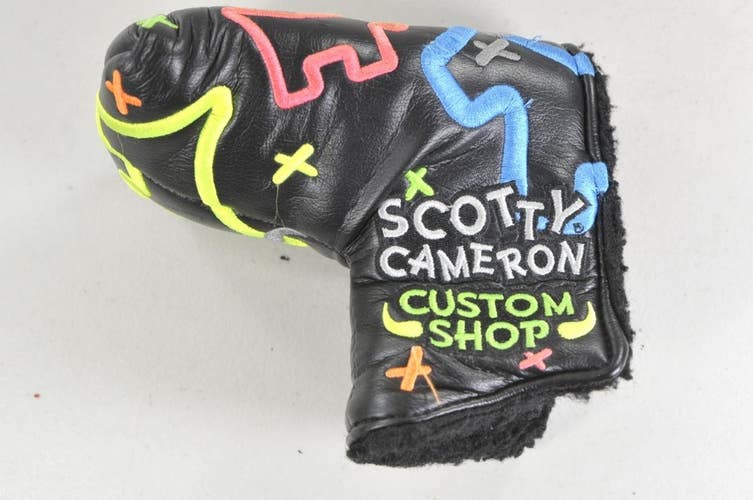 Scotty Cameron 2013 Neon Dancing Junk Yard Dog Blade Putter Head Cover # 219355