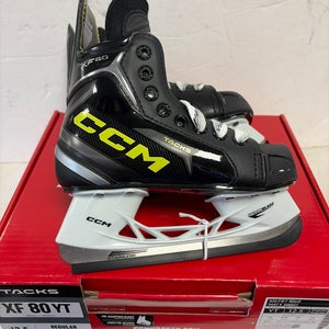 Black 2024 CCM Tacks XF 80 Hockey Skates Regular Width 12.5 (New)