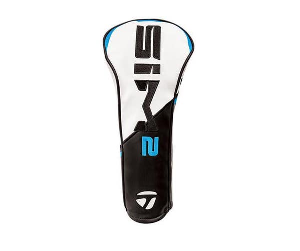 NEW TaylorMade Golf Sim2 Black/White/Blue Fairway Headcover Sim 2