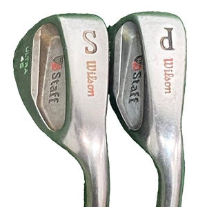 Wilson Staff Ultra 45 Wedge Set PW,SW RH Firestick Stiff Steel 35.5" Nice Grips