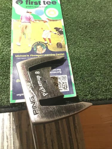 Ping Left Handed Scottsdale Pickemup B Black Dot Center Shafted Putter 35 (LH)