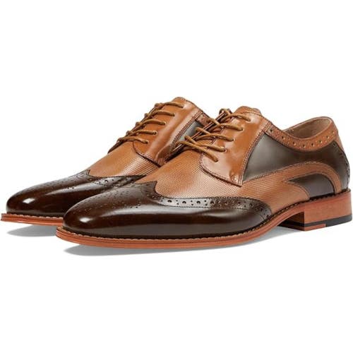 Stacy Adams Ivingale Dress Shoes Mens 11 M Brown Leather Wingtip Oxford ZOGG3166