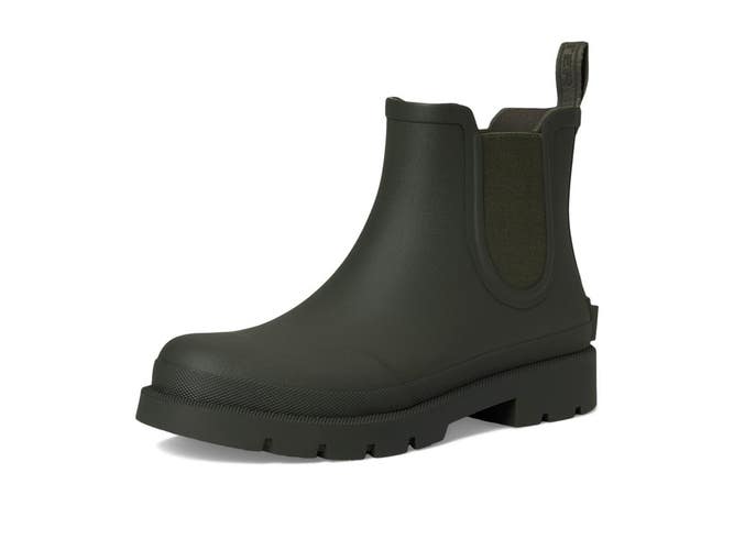 Hunter Orford Rain Boots Men's 12 D Green Round Toe Pull On Waterproof ZOGG3051