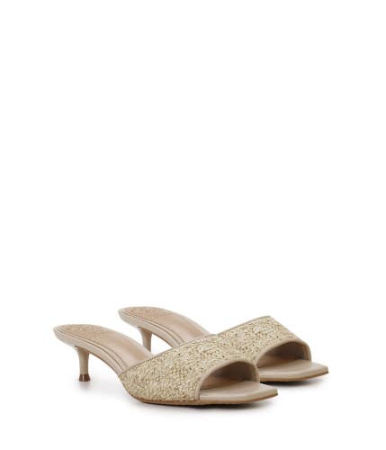 Vince Camuto Faiza Sandals Women's US 11 M Natural Slip On Hitten Heel ZOGG2953