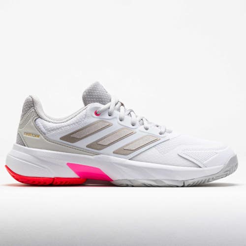 Adidas Courtjam Control 3 IH2968 Sneakers Womens 9.5 White Tennis Shoes ZOGG3203