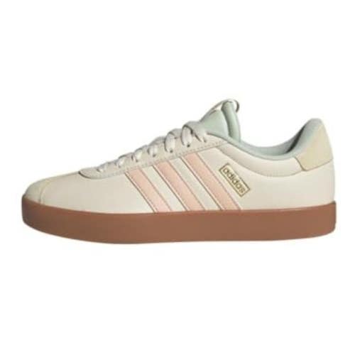 Adidas VL Court 3.0 NLF97 Sneaker Womens 8.5 Beige Suede Athletic Shoes ZOGG3199