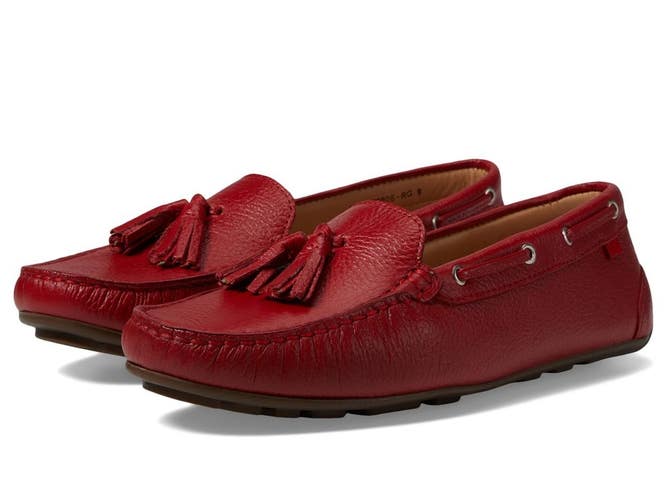 Marc Joseph New York Murray Hill Tassel Loafer Women's 8.5 Red Slip On ZOGG3114