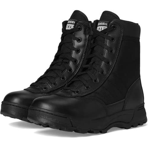 Original S.W.a.T. Classic 9" Tactical Boots Men's 10 Black Side Zip ZOGG3160