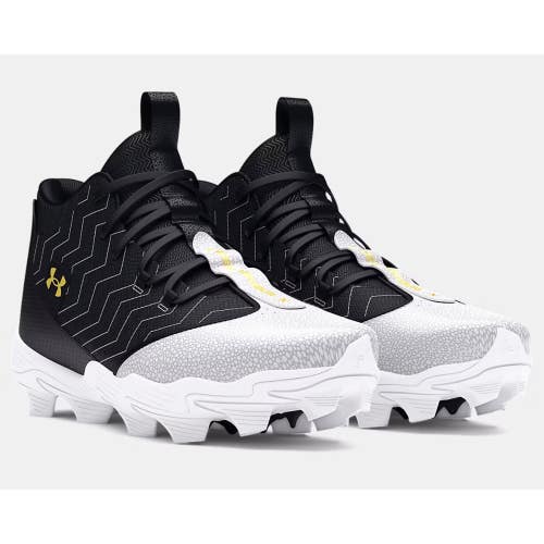 Under Armour Harper 9 RM 3027442-001 Men's 10.5 Black Baseball Cleats ZOGG3223